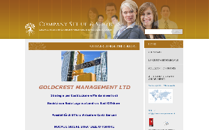 Il sito online di Goldcrest Management