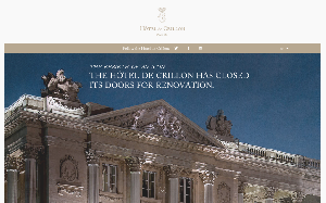 Il sito online di The Hotel de Crillon