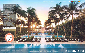 Il sito online di The Setai Miami Beach
