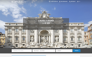 Il sito online di Gran Melia Roma
