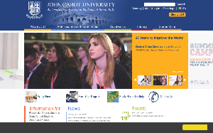 Il sito online di John Cabot University