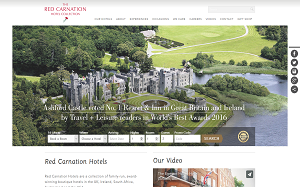Il sito online di Red Carnation Hotels