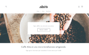 Il sito online di Alma Caffe
