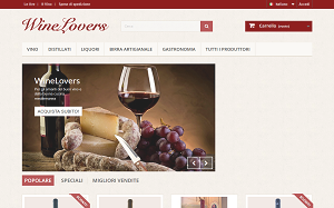 Il sito online di WineLovers