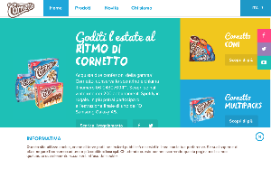Il sito online di Cornetto