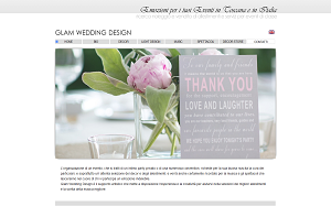 Il sito online di Glam wedding design