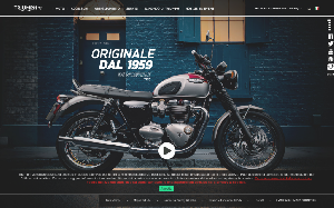 Il sito online di Triumph Motorcycles