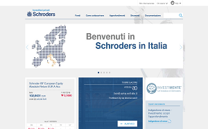 Il sito online di Schroders