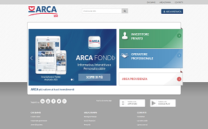 Il sito online di Arca