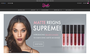 Il sito online di Sleek MakeUp