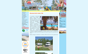 Il sito online di Ionian club Camping