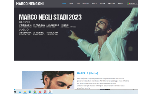Il sito online di Marco Mengoni