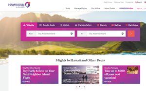 Il sito online di Hawaiian Airlines