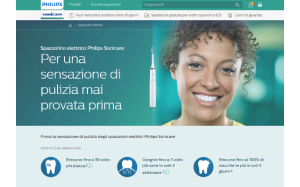 Il sito online di Philips Sonicare