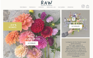 Il sito online di Rawfleurs