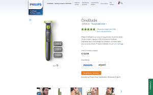 Il sito online di Oneblade Philips