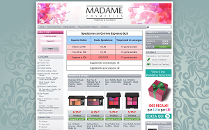 Il sito online di Madame Cosmetics
