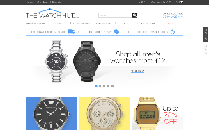 Il sito online di The watch hut