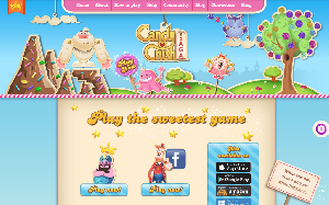 Il sito online di Candy Crush Saga