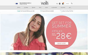 Il sito online di Wallis Fashion