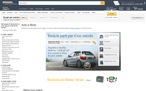 Il sito online di Amazon Auto & Moto