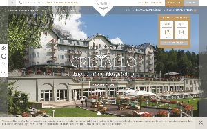 Il sito online di Cristallo Hotel Spa & Golf
