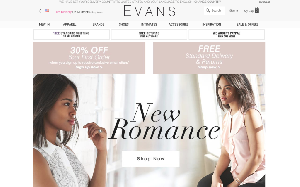 Il sito online di Evans