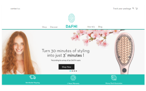 Il sito online di Dafni hair