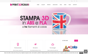 Il sito online di Print3d roma