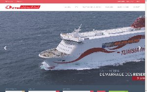 Il sito online di Compagnie Tunisienne de Navigation