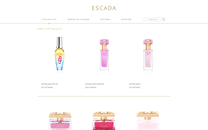 Il sito online di Escada profumi