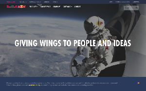 Il sito online di Red Bull Energy drink
