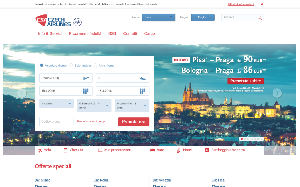 Il sito online di Czech Airlines