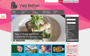 Il sito online di Visit Belfast