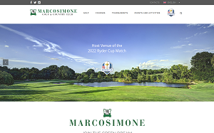 Il sito online di Marco Simone Golf & Country Club