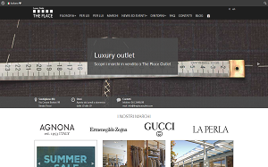 Il sito online di The Place outlet