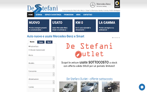 Il sito online di De Stefani concessionaria
