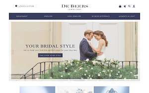 Il sito online di De Beers