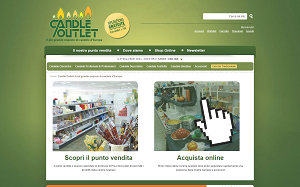 Il sito online di Candle Outlet