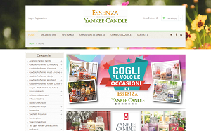 Il sito online di Essenza Yankee Candle