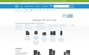 Visita lo shopping online di Dell Desktops