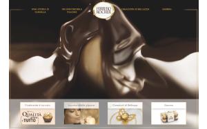 Il sito online di Ferrero Rocher