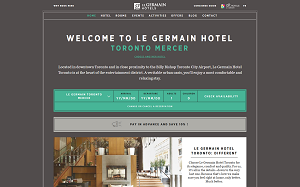 Il sito online di Le Germain Hotels