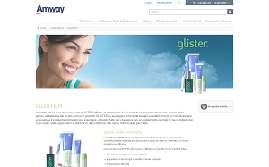 Il sito online di Glister