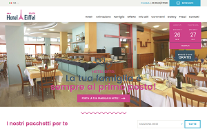 Il sito online di Hotel Eiffel Rimini