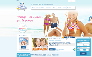Il sito online di Costa Vacanze Hotels