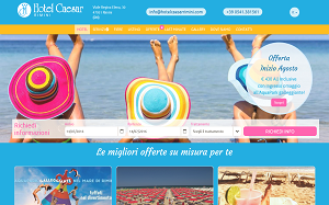 Il sito online di Hotel Caesar Rimini