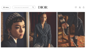Il sito online di Dior