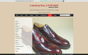 Il sito online di Calzoleria Leopardi