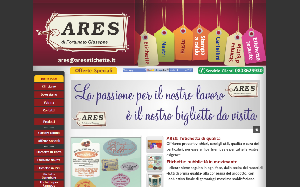Il sito online di Ares Etichette